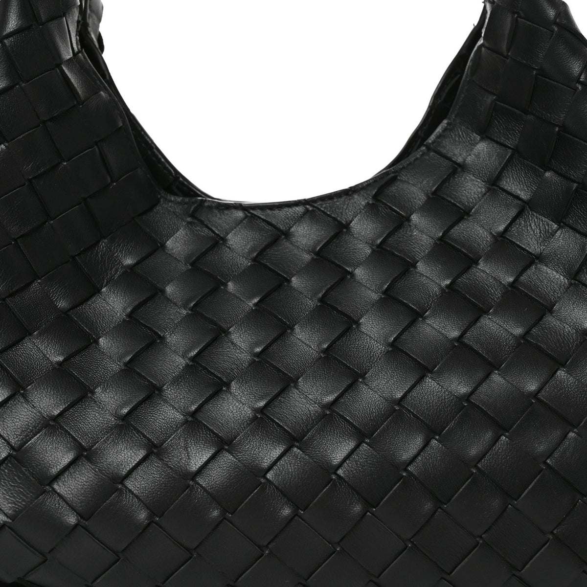 Bottega Veneta Nappa Intrecciato Small Campana Shoulder Bag Black 9 of 11