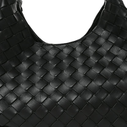 Bottega Veneta Nappa Intrecciato Small Campana Shoulder Bag Black 9 of 11