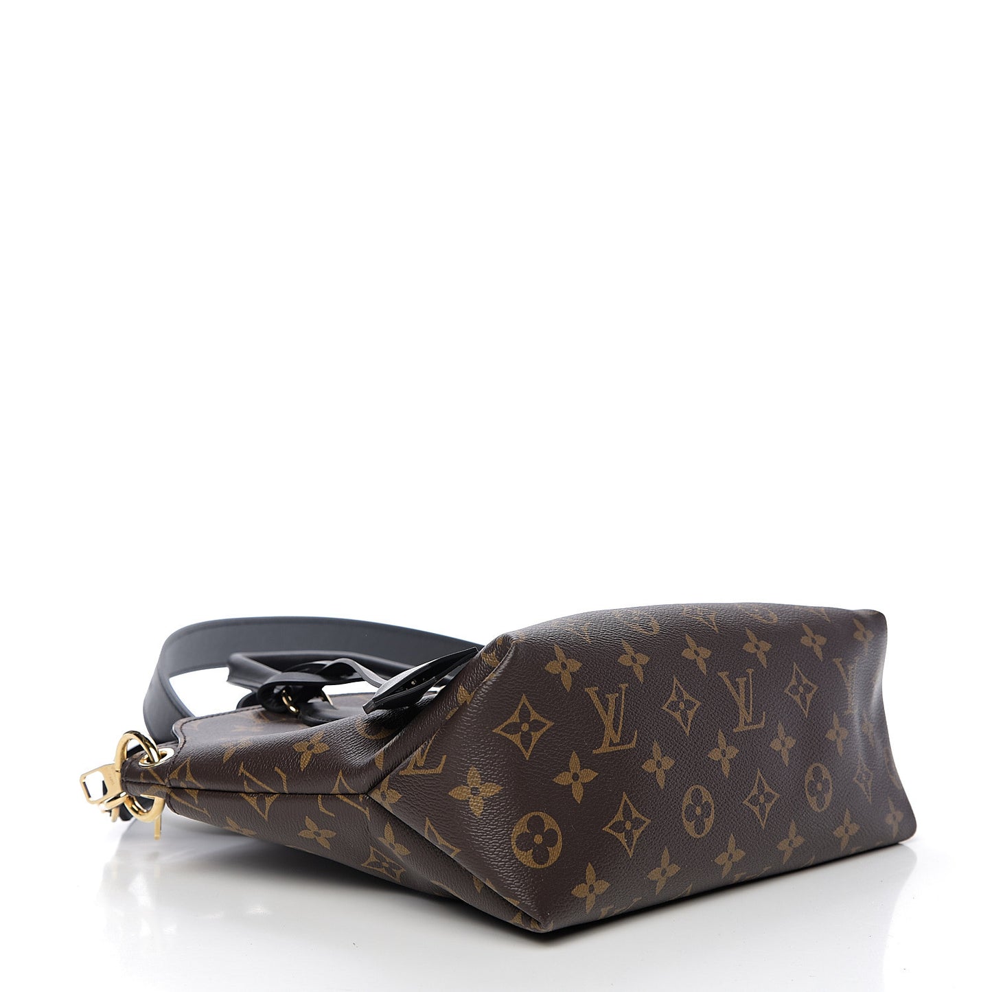 Monogram Flower Zipped Tote PM Black