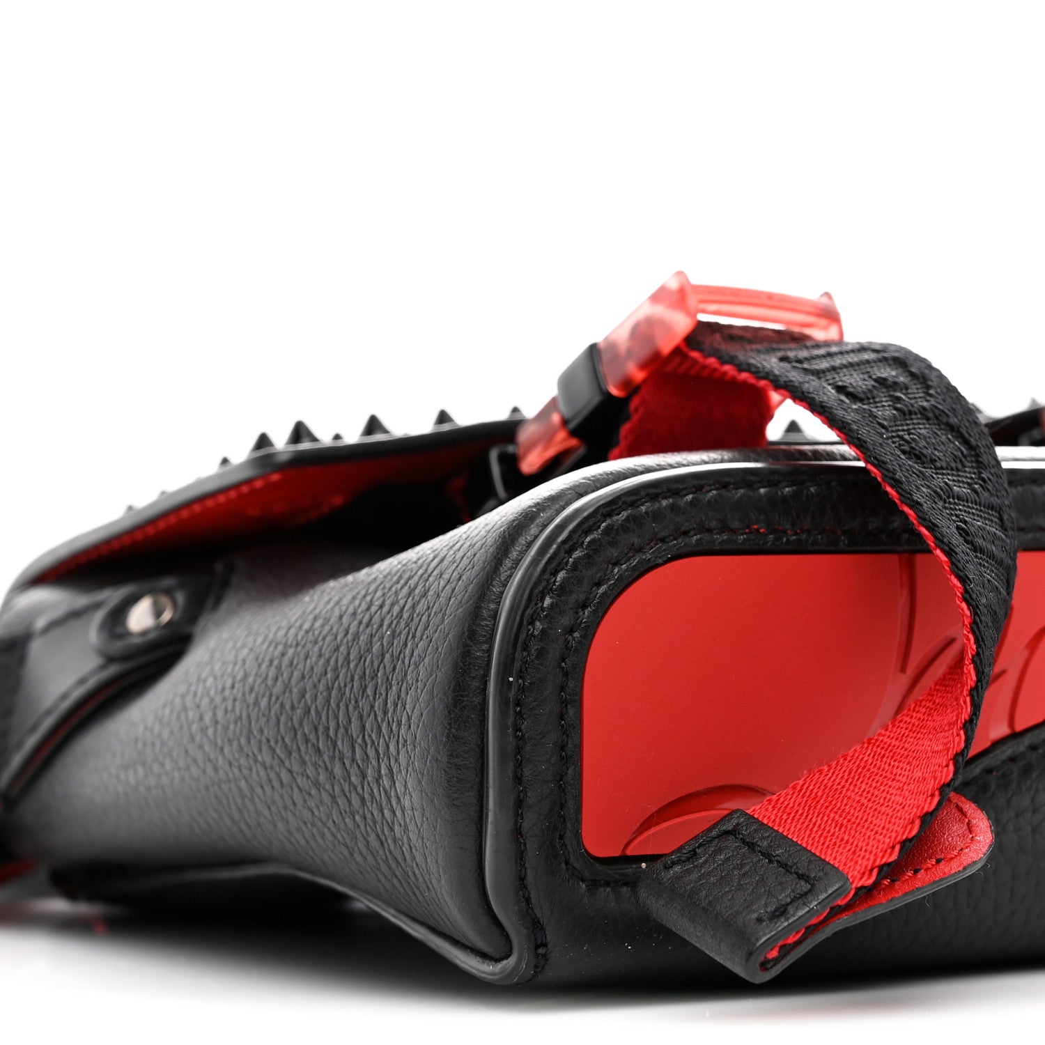 Christian Louboutin Calfskin Spikes Mini Loubiclic Messenger Black 8 of 9