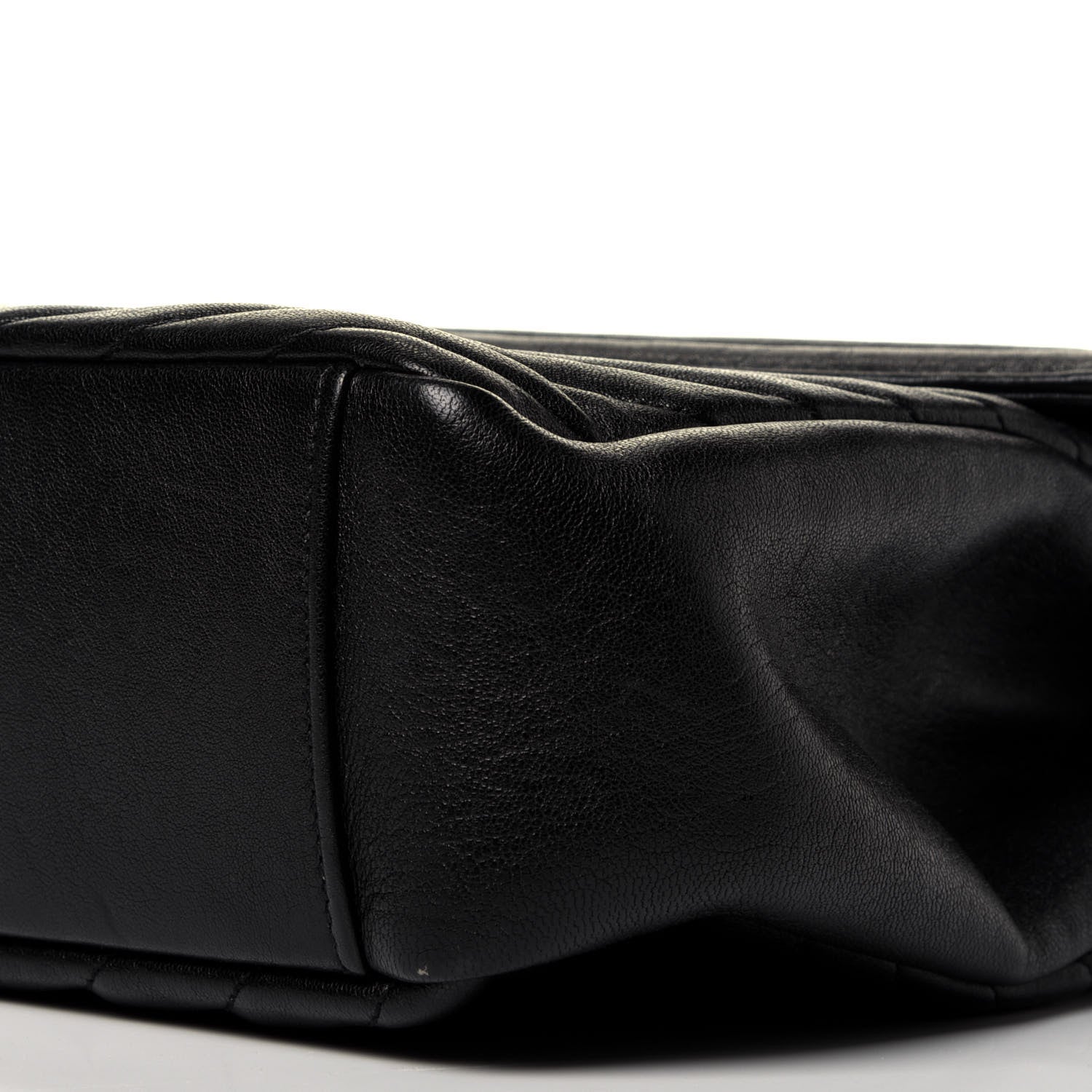 Saint Laurent Sheepskin Matelasse Chevron Monogram Large College Satchel Black 10 of 10