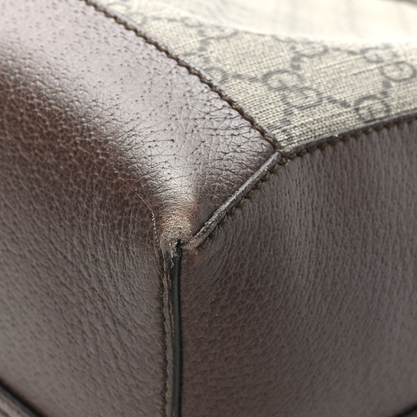 GG Supreme Monogram Web Ophidia Tote Brown