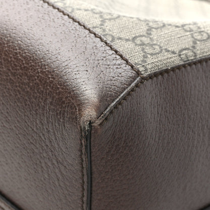 Gucci GG Supreme Monogram Web Ophidia Tote Brown 11 of 11