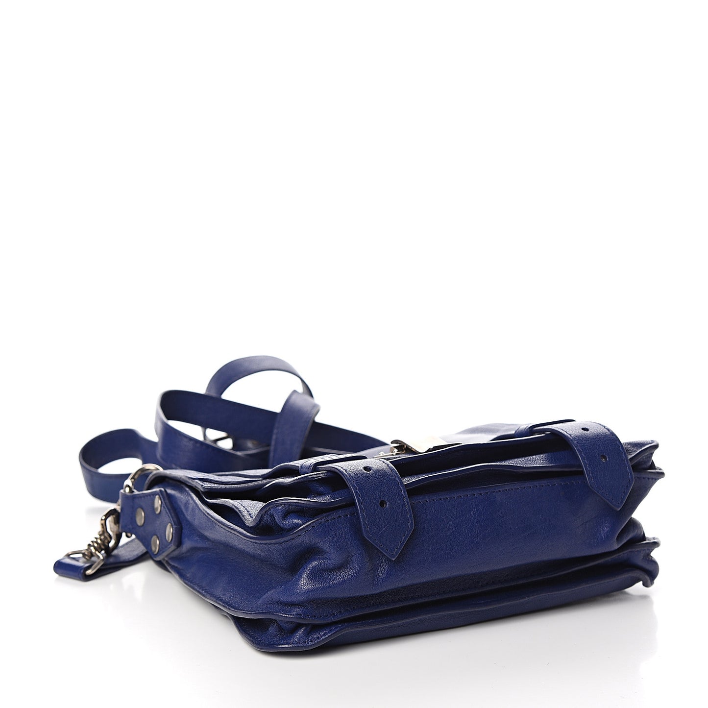 Lambskin PS1 Mini Pouch Messenger Cobalt Blue