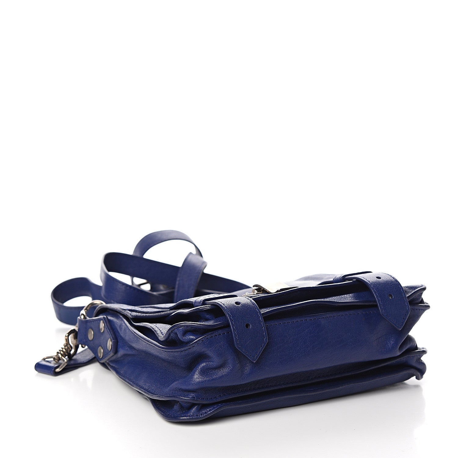 Proenza Schouler Lambskin PS1 Mini Pouch Messenger Cobalt Blue 3 of 11