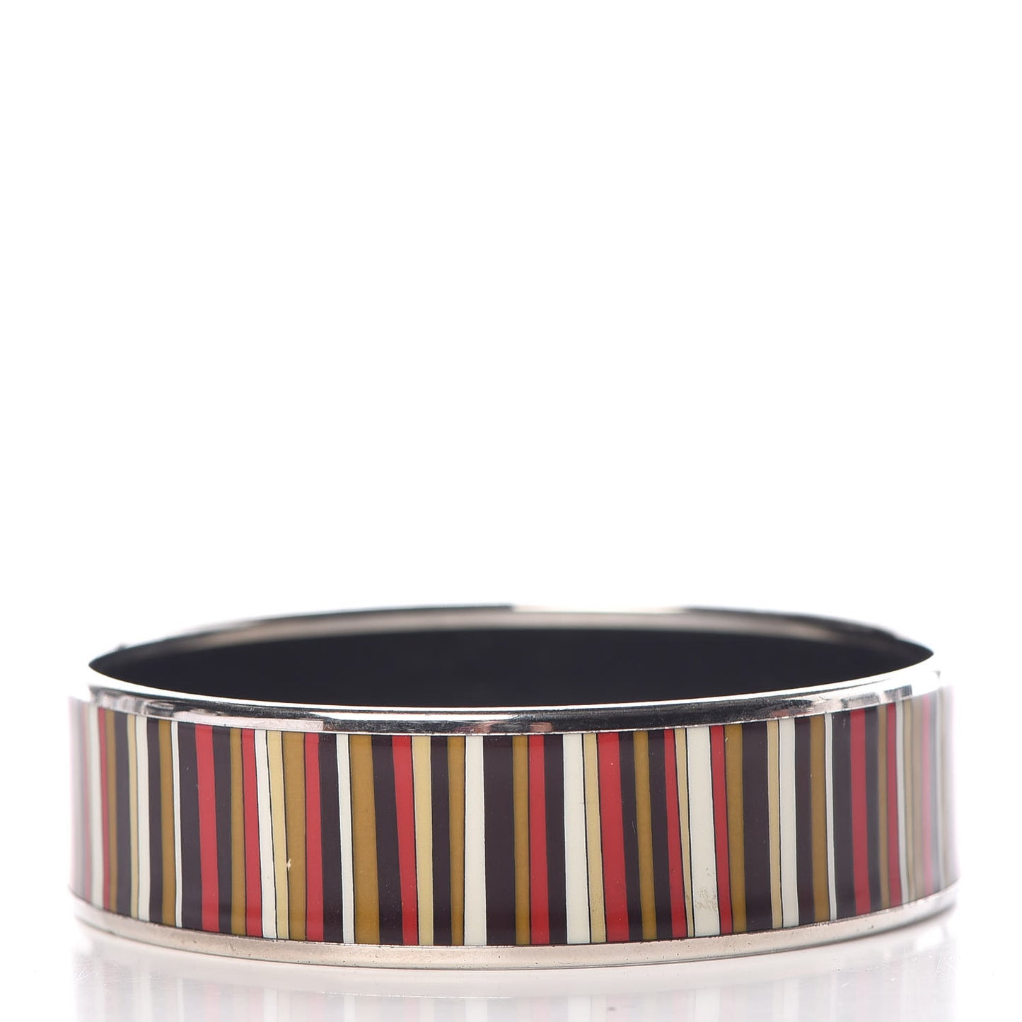 Enamel Printed Stripes Wide Bracelet 70