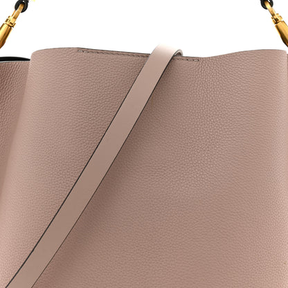 Valentino Garavani Grainy Calfskin VLogo Escape Hobo Bag Poudre 8 of 11