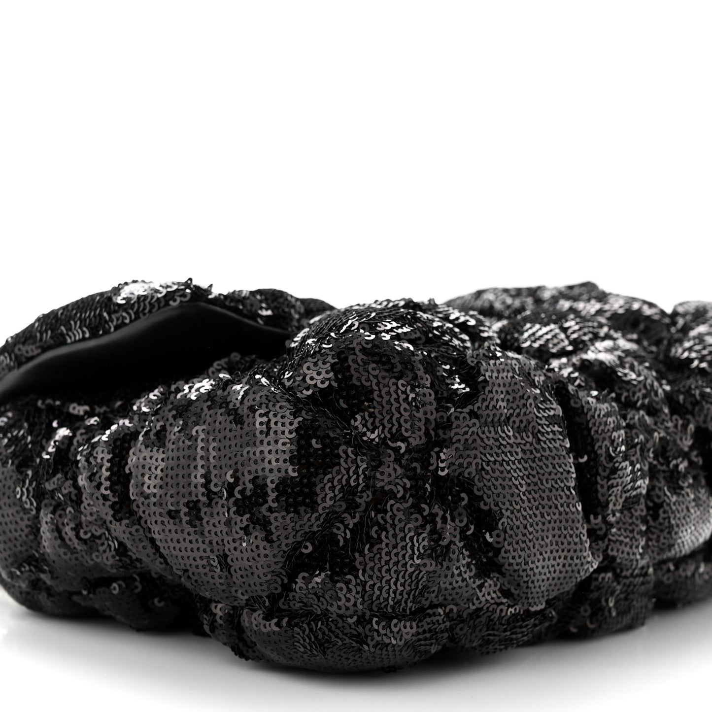 Sequin Quilted Medium Chanel 19 Flap Black