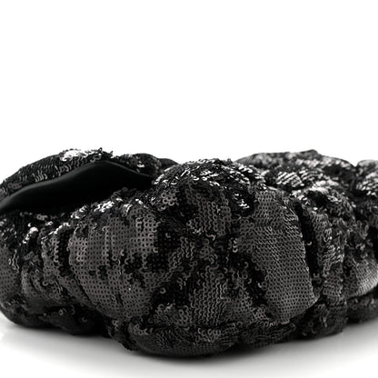 Chanel Sequin Quilted Medium Chanel 19 Flap Black 8 of 10