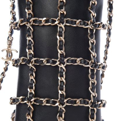 Chanel Lambskin Tech Me Out Clutch With Chain Black 9 of 12