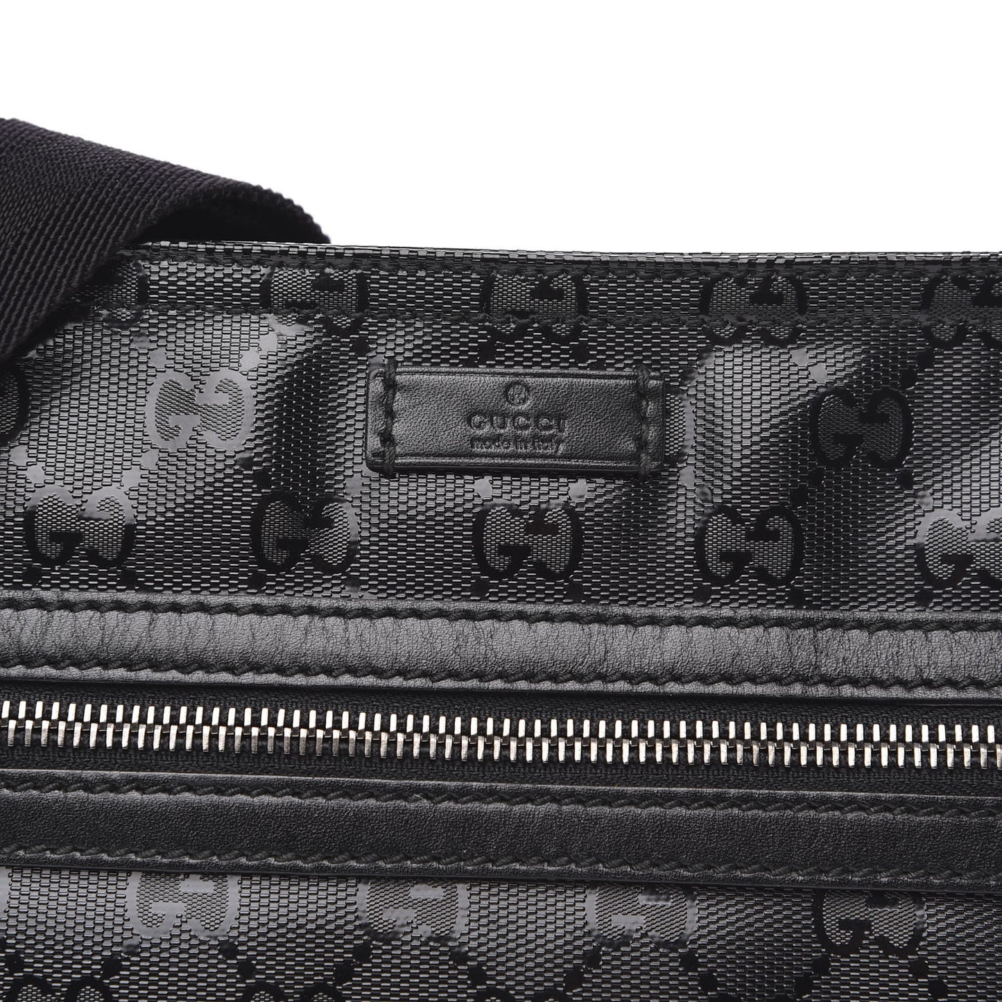 Imprime Monogram Small Flat Messenger Bag Black