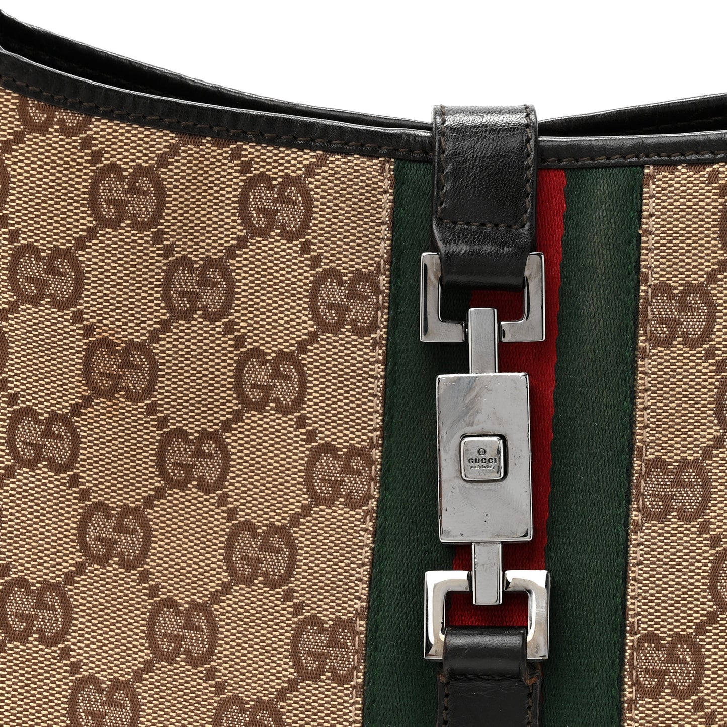 Monogram Web Jackie O Hobo Dark Brown
