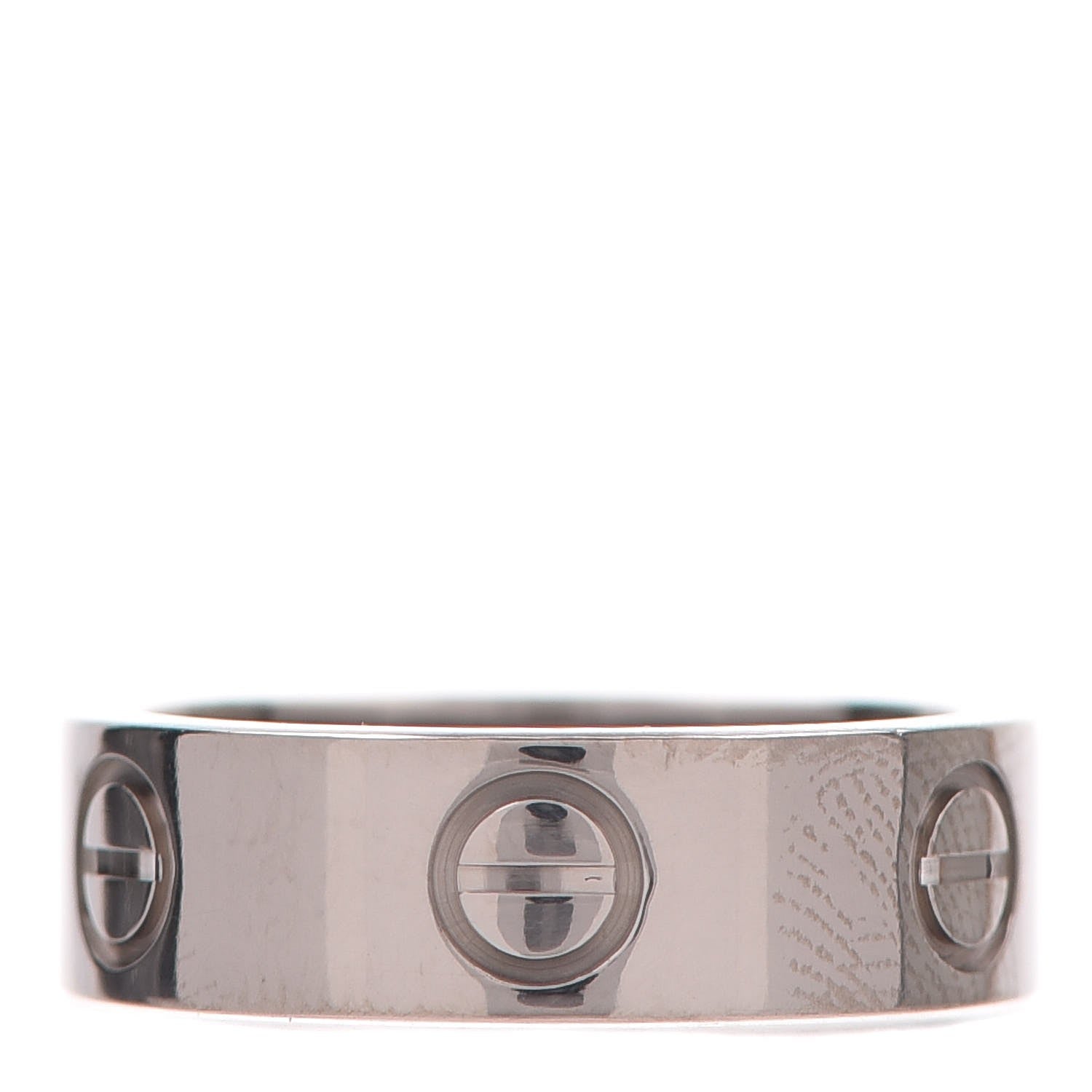 Cartier 18K White Gold 5.5mm LOVE Ring 49 4.75 1 of 4