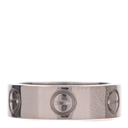 Cartier 18K White Gold 5.5mm LOVE Ring 49 4.75 1 of 4