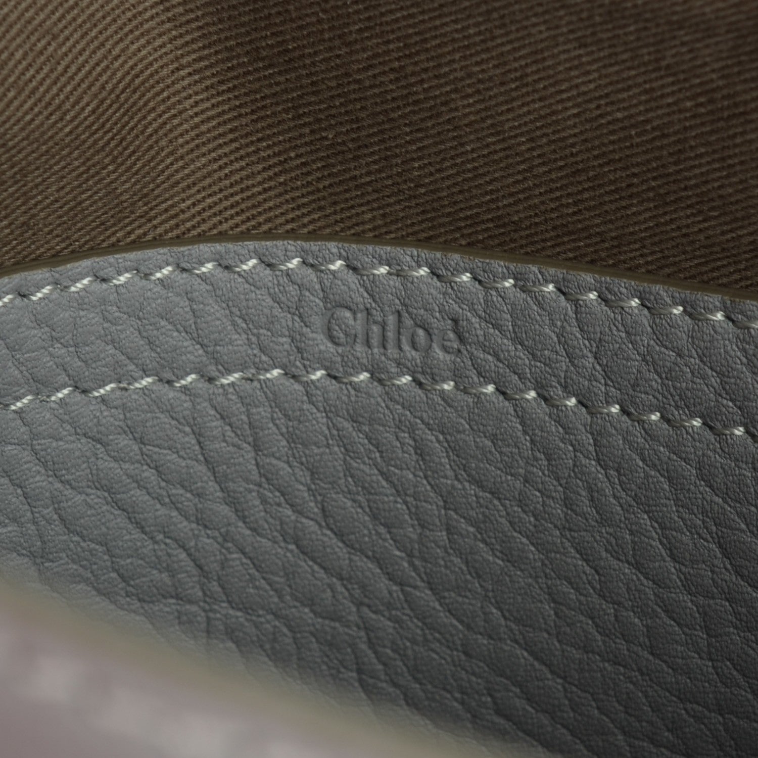 Chloe Calfskin Medium Marcie Round Crossbody Bag Cashmere Grey 6 of 9