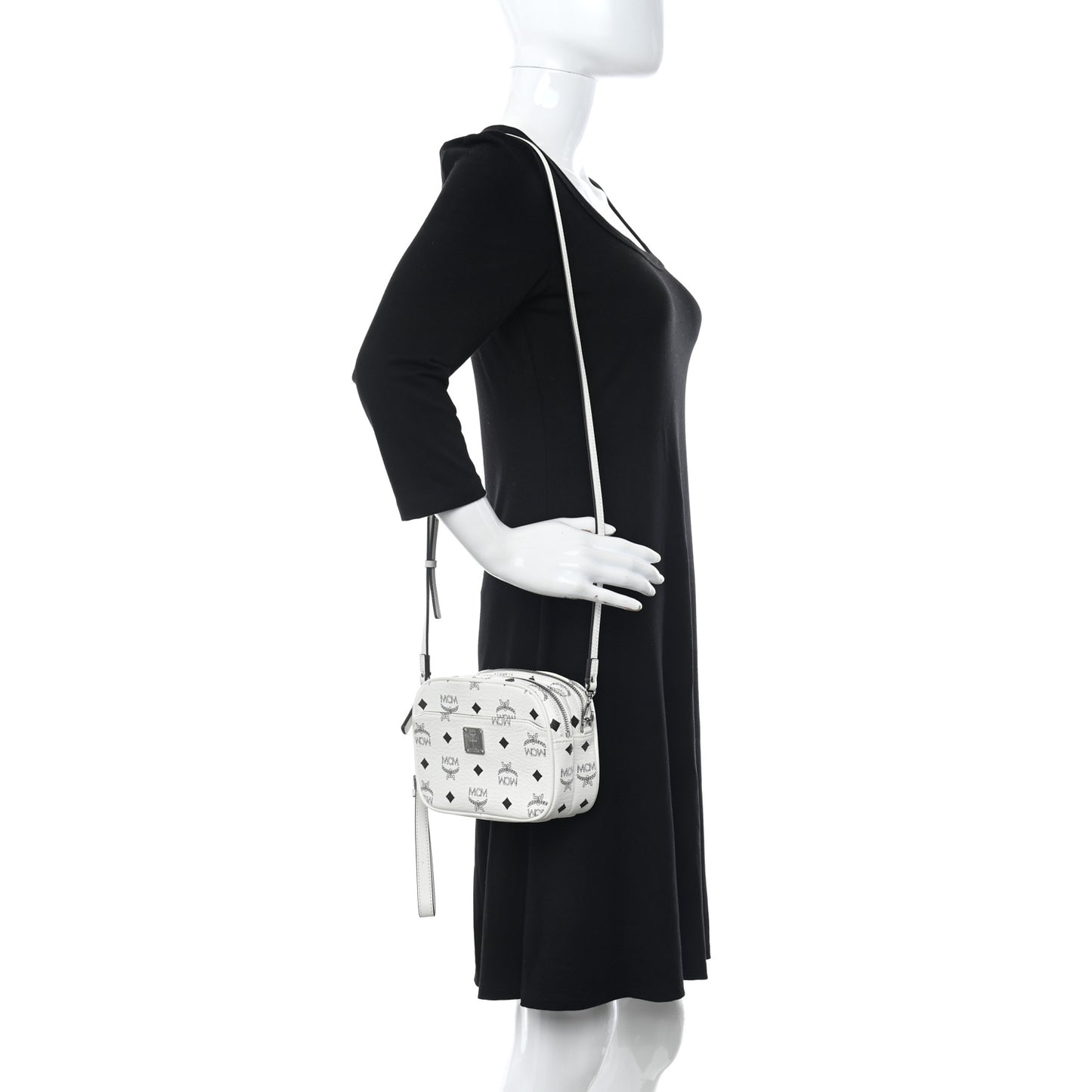 Visetos Camera Crossbody Bag White