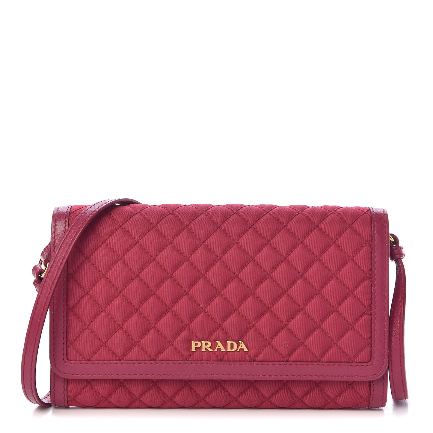 Tessuto Quilted Mini Crossbody Wallet Ibisco