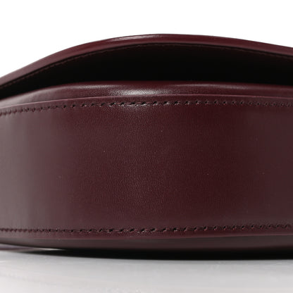 Saint Laurent Box Calfskin Mini Voltaire Shoulder Bag Rouge Cabernet 9 of 10