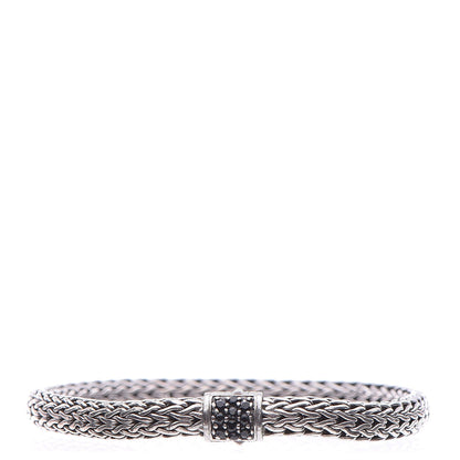 John Hardy Sterling Silver Blue Sapphire 6.5mm Classic Chain Bracelet 1 of 6