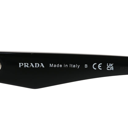 Prada Acetate Logo Sunglasses SPR A02-F Black 5 of 7