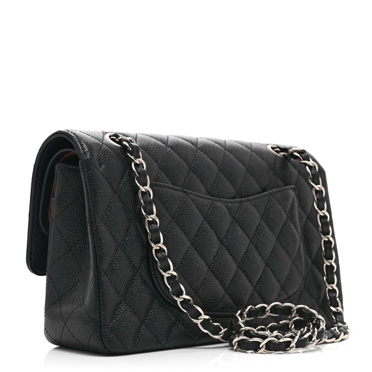 Chanel Caviar Quilted Medium Double Flap Black 3 of 10