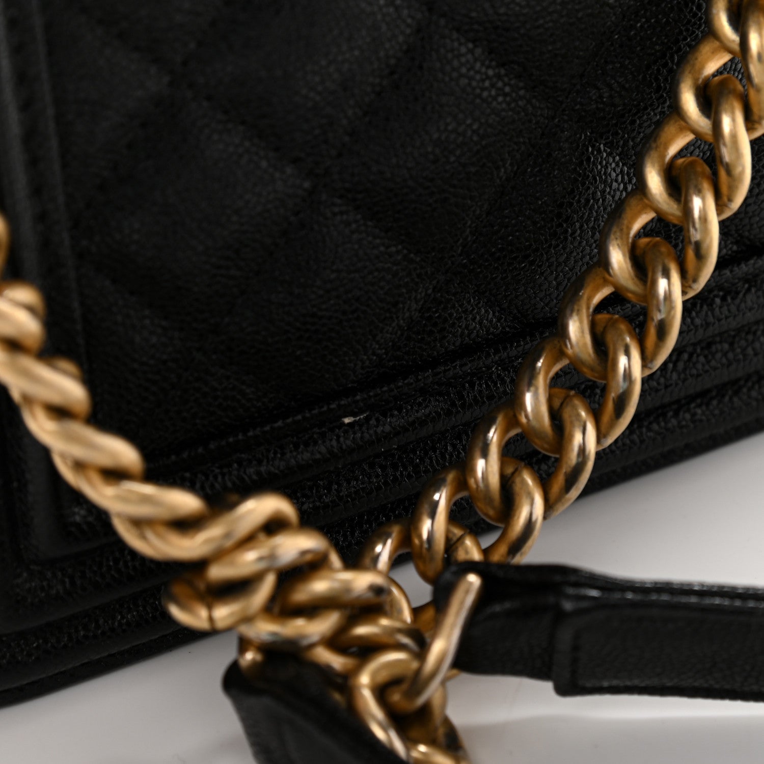 Chanel Caviar Quilted North South Boy Flap Black 13 of 13