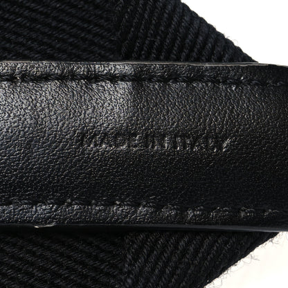 Celine Jacquard Wool Logo Short Strap Black Beige 5 of 6