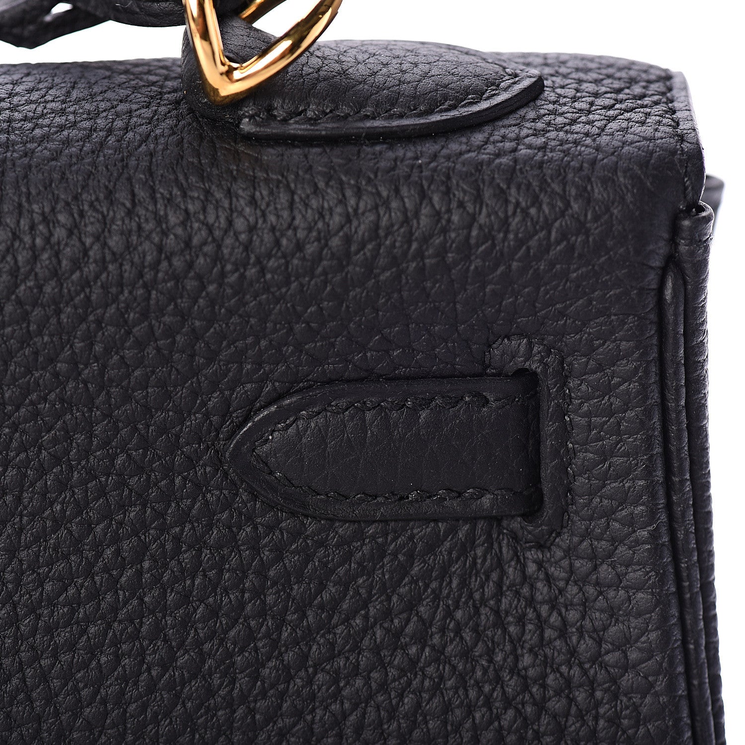 Hermes Togo Kelly Retourne 25 Black 25 of 31
