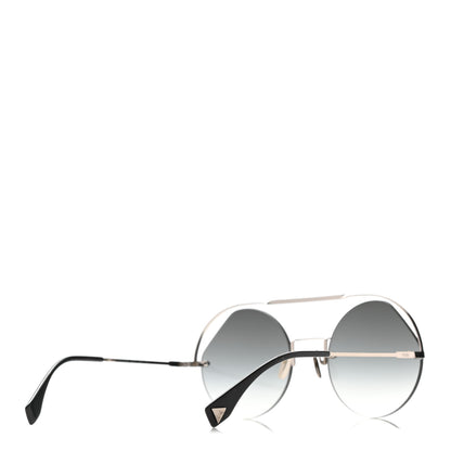 Fendi Round Sunglasses FF0325/S Silver 4 of 9