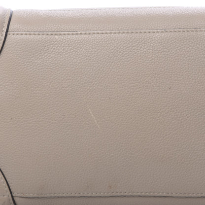 Celine Drummed Calfskin Mini Luggage Dune 17 of 20