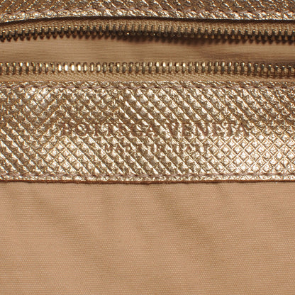 Bottega Veneta Woven Metallic Tote Gold 6 of 8