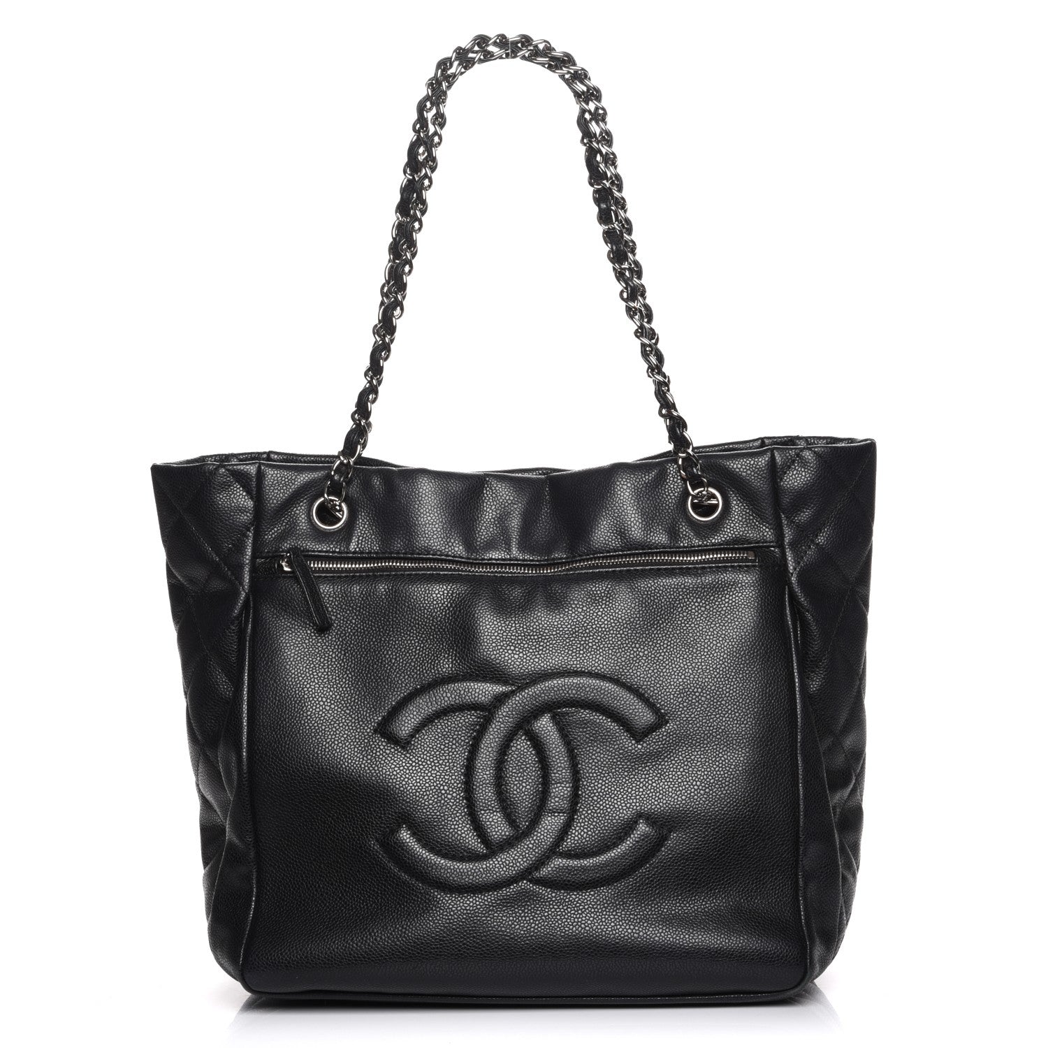 Chanel Soft Caviar Large Timeless CC Shopping Tote Black 1 of 7