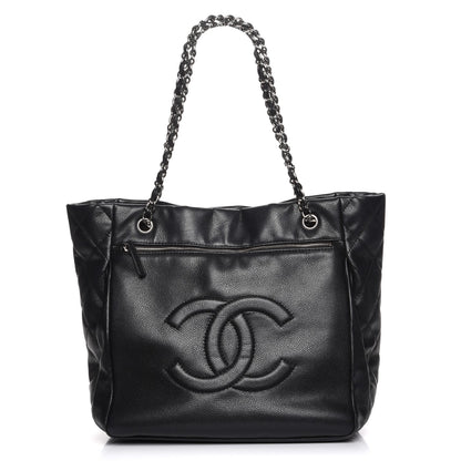 Chanel Soft Caviar Large Timeless CC Shopping Tote Black 1 of 7