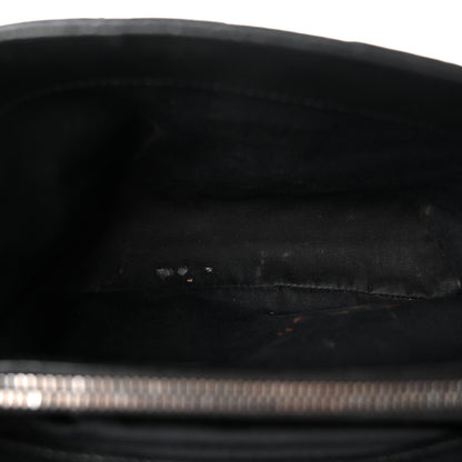 Saint Laurent Sheepskin Matelasse Chevron Monogram Medium College Bag Black 5 of 10