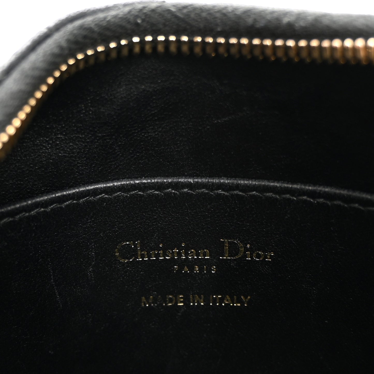 Calfskin Macrocannage Miss Caro Diorling Mini Bag with Chain Black