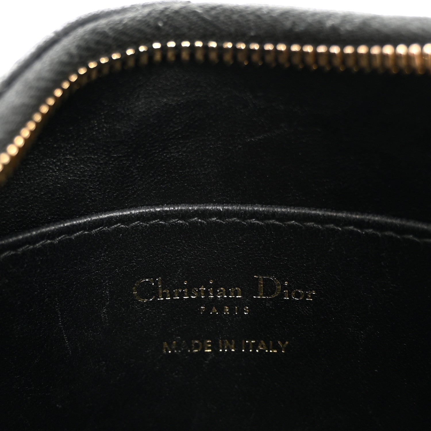 Christian Dior Calfskin Macrocannage Miss Caro Diorling Mini Bag with Chain Black 5 of 10