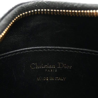 Christian Dior Calfskin Macrocannage Miss Caro Diorling Mini Bag with Chain Black 5 of 10