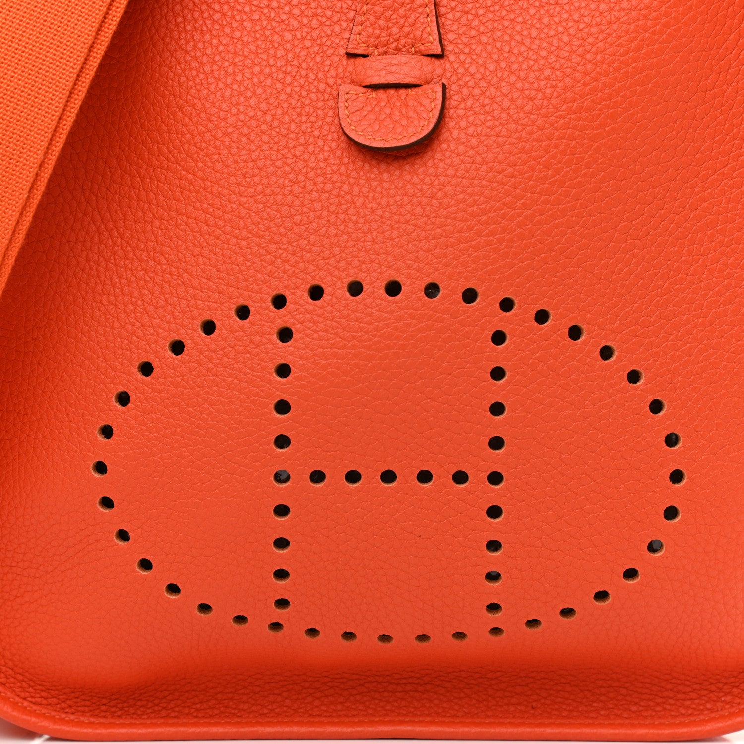 Hermes Taurillon Clemence Evelyne III PM Feu 7 of 9