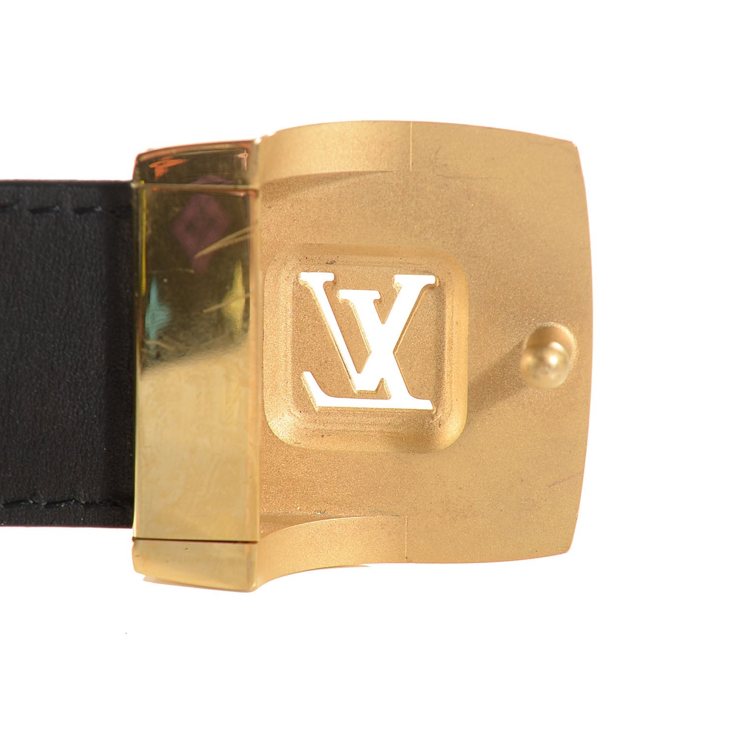 Louis Vuitton Monogram Multicolor LV Cut Reversible Belt 90 36 Black 7 of 10
