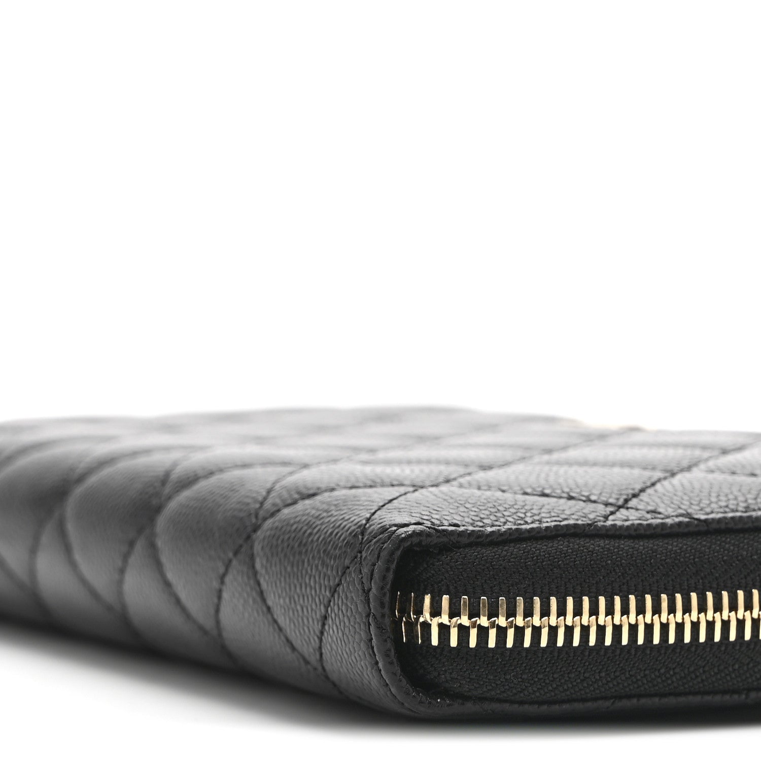 Chanel Caviar Quilted Large Zip Around Organizer Wallet Black 11 of 11