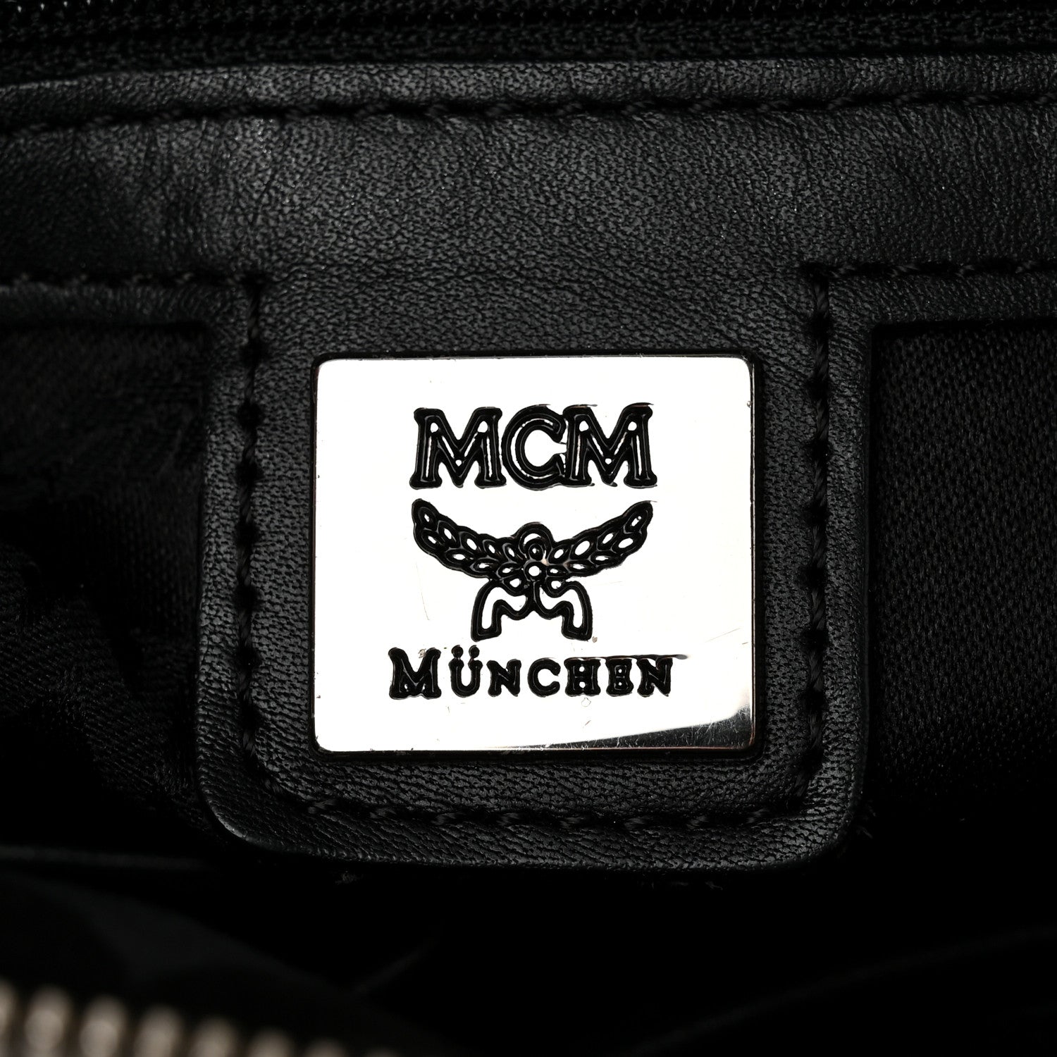 MCM Visetos Boston Bag Black 6 of 11