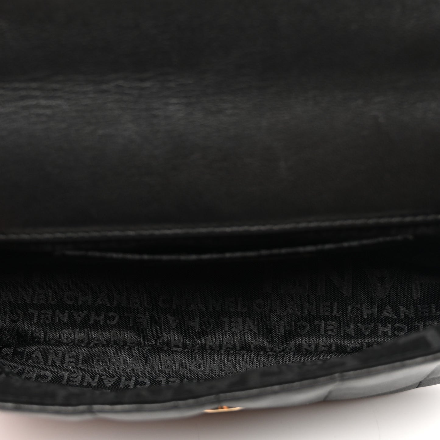Lambskin Quilted Mini Chocolate Bar Camellia Flap Black