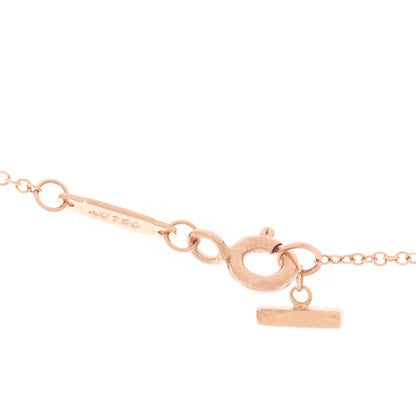 Tiffany 18K Rose Gold Small T Smile Pendant Necklace 4 of 6