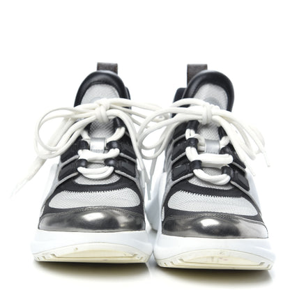 Louis Vuitton Calfskin Technical Nylon LV Archlight Sneakers 36 White 2 of 9