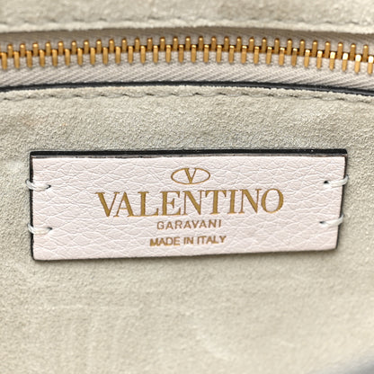 Valentino Garavani Grained Calfskin Medium Roman Stud Shoulder Bag Ivory 6 of 12