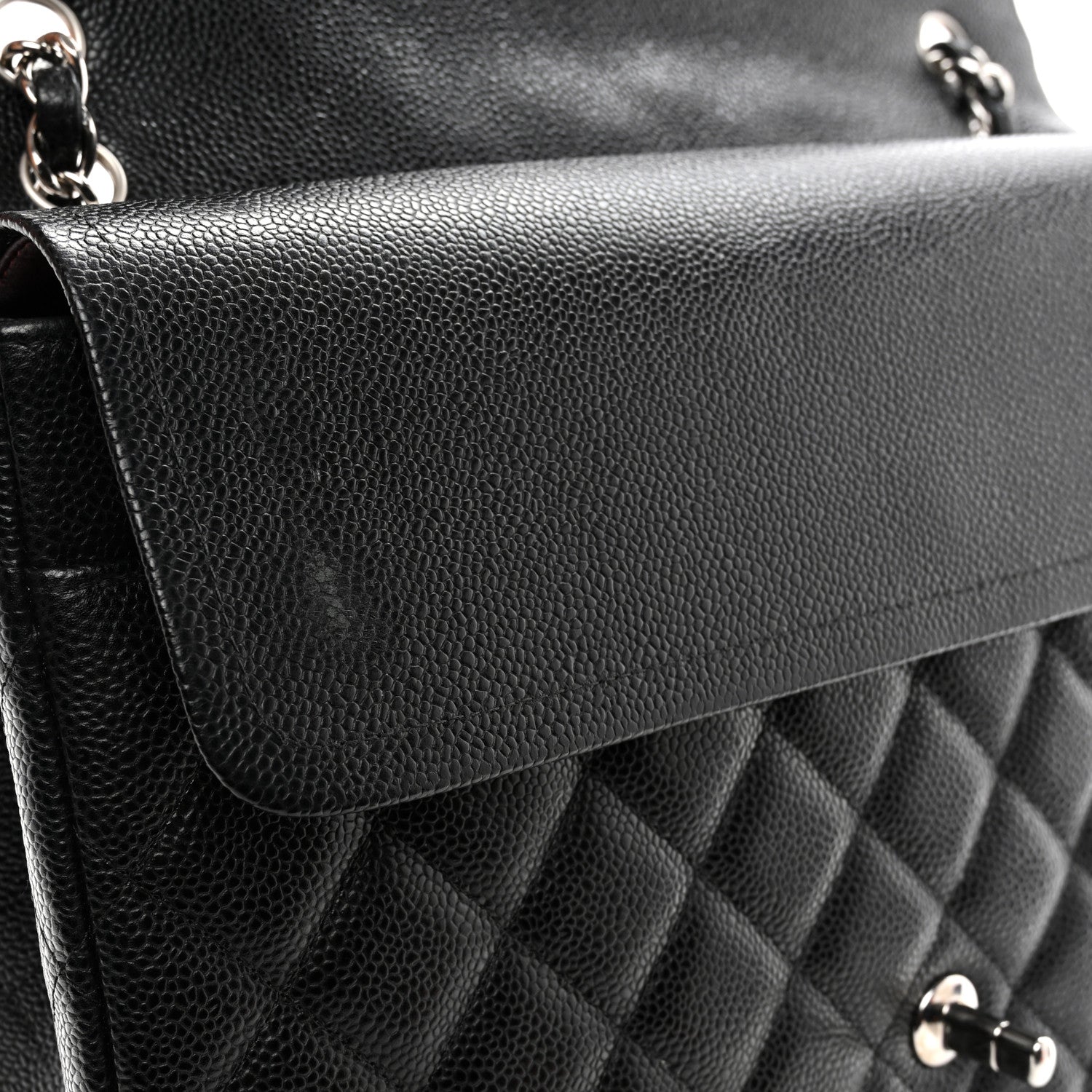 Chanel Caviar Quilted Maxi Double Flap Black 11 of 12
