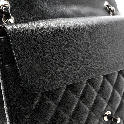 Chanel Caviar Quilted Maxi Double Flap Black 11 of 12