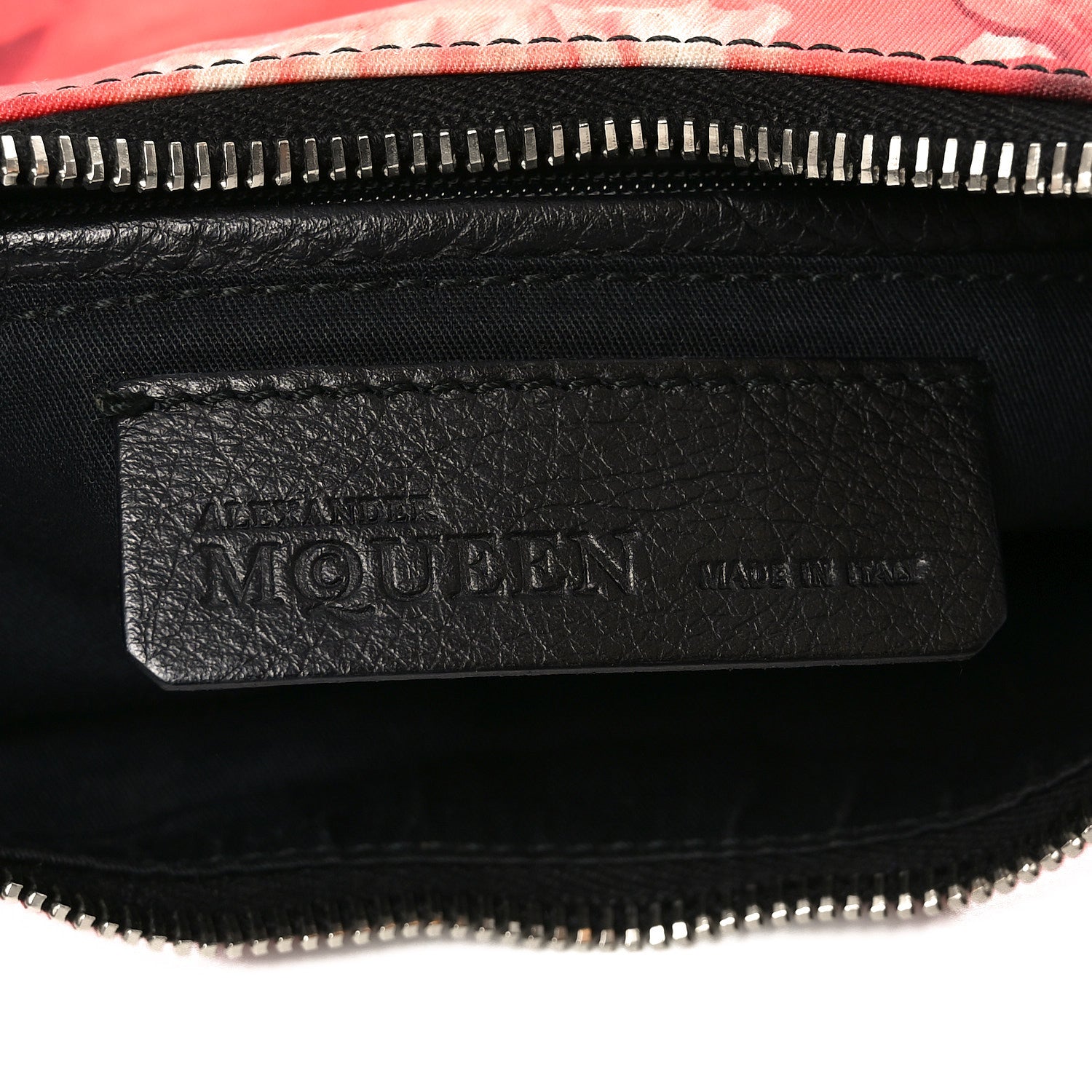 Alexander McQueen Silk Floral Print Clutch Red Multicolor 6 of 10