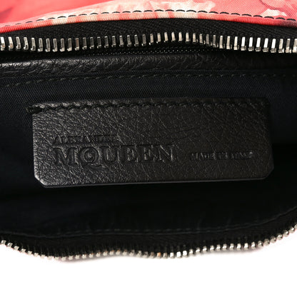 Alexander McQueen Silk Floral Print Clutch Red Multicolor 6 of 10