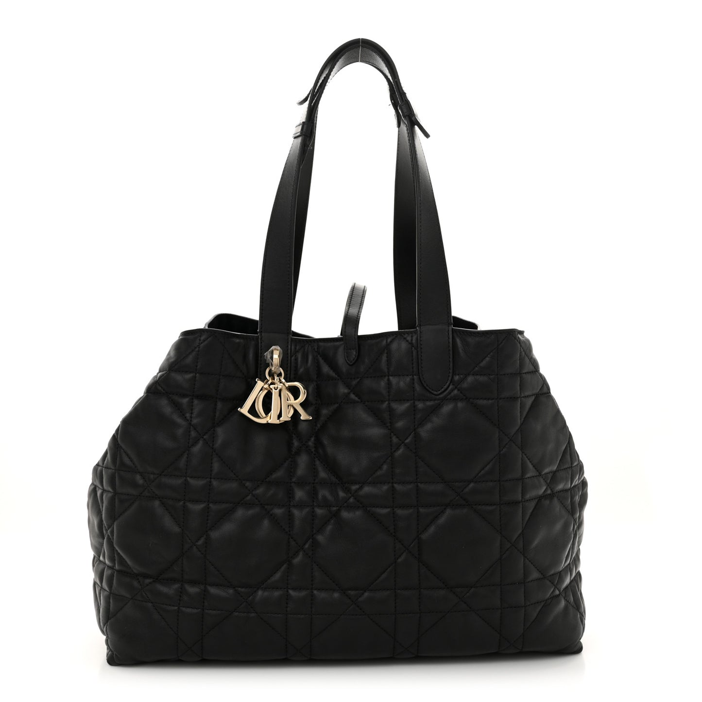 Calfskin Macrocannage Large Toujours  Black